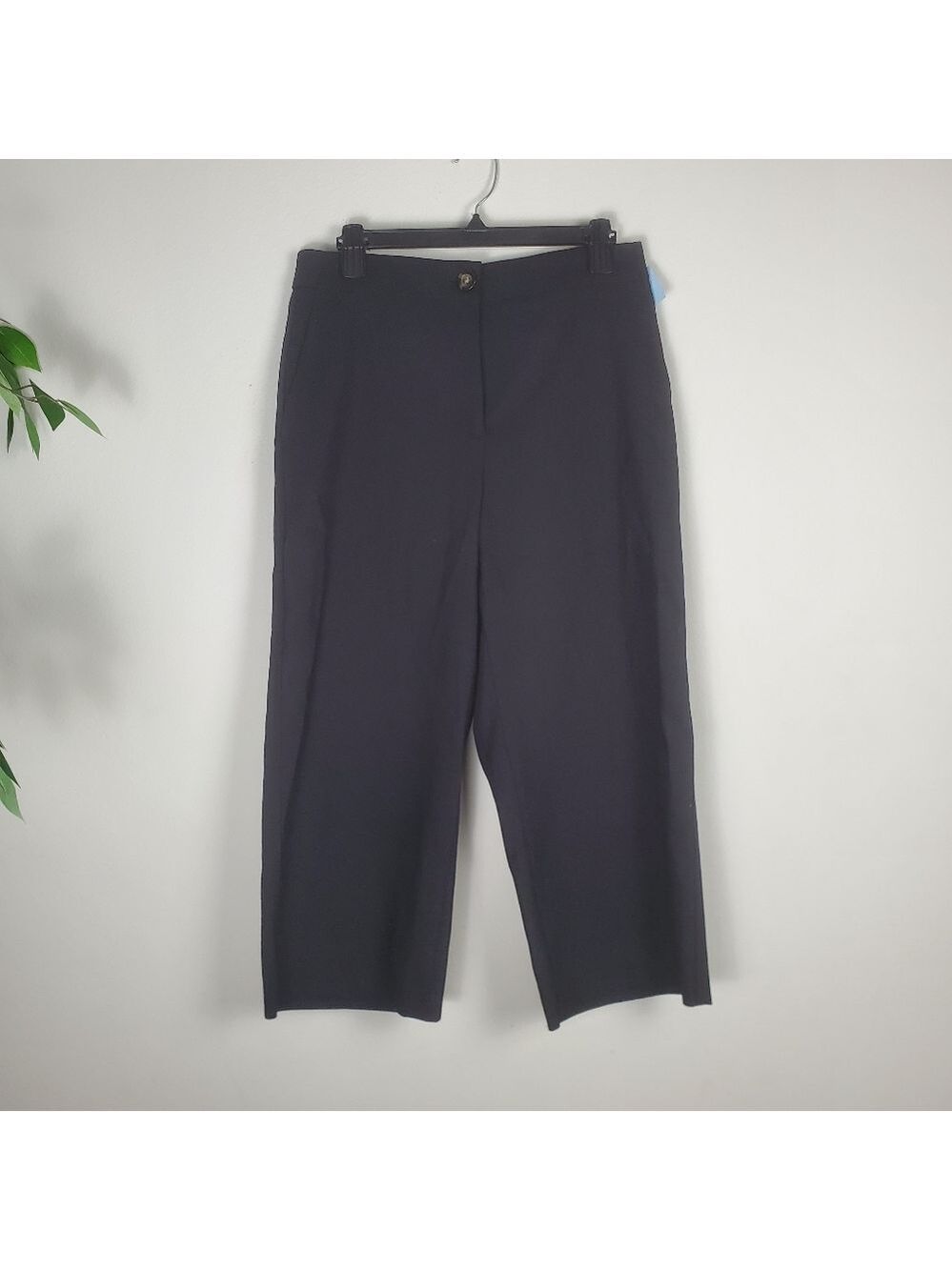 Ann Taylor Petite Black Curvy Fit Trousers Work Pants 10 Petite